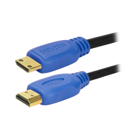 CABO MINI HDMI-M PARA HDMI-M PIX VS.2.0 4K ULTRA HD 3MT PTO/AZUL